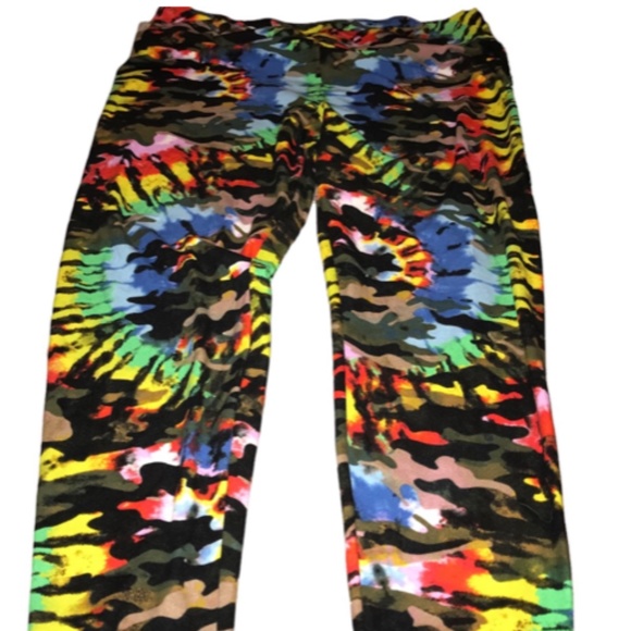 No Boundaries Pants - NWOT No Boundaries Camo Tie Dye Leggings Size XXXL